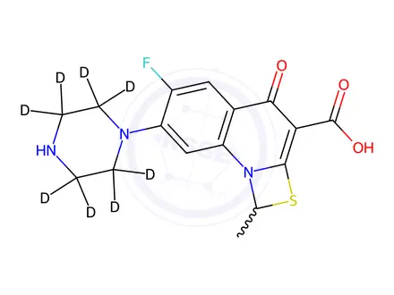 Chemical structure of Ulifloxacin-d8