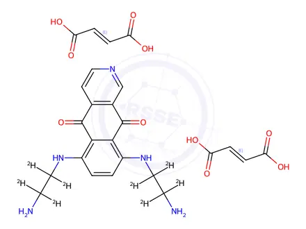 Chemical structure of Pixantrone D8 Dimaleate