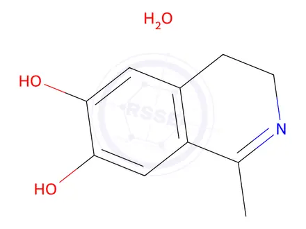 Chemical structure of 1-METHYL-6,7-DIHYDROXY-3,4-DIHYDROISOQUINOLINE MONOHYDRATE