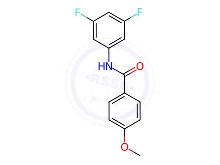 Chemical structure of N-(3,5-Difluorophenyl)-4-methoxybenzamide