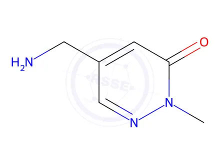 Chemical structure of 1783417-32-2 5-(Aminomethyl)-2-methylpyridazin-3(2H)-one