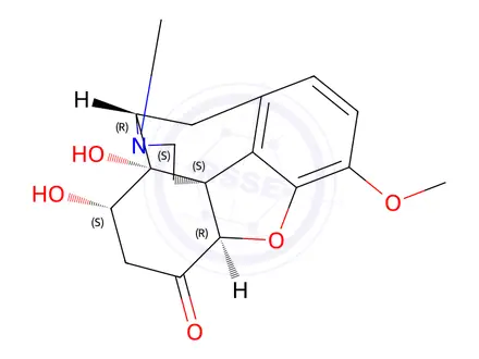 Chemical structure of 8beta-Hydroxyoxycodone hydrochloride