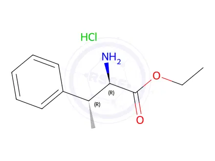 Chemical structure of (2R,3R)-2-Amino-3-phenyl-butyric acid ethyl ester hydrochloride