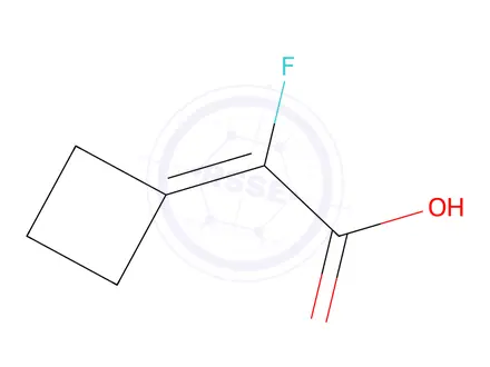Chemical structure of 2-Cyclobutylidene-2-fluoroacetic acid