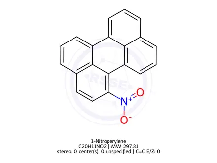 Chemical structure of 1-Nitroperylene