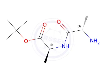 Chemical structure of H-Ala-Ala-OtBu · HCl