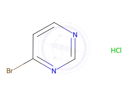 Chemical structure of 4-bromopyrimidine hydrochloride