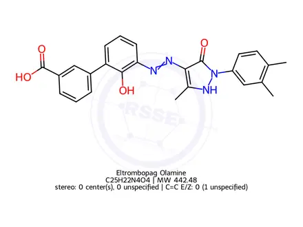 Chemical structure of Eltrombopag
