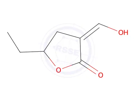 Chemical structure of 5-Ethyl-3-(hydroxymethylene)dihydrofuran-2(3H)-one