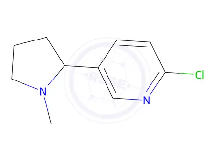 Chemical structure of 2-Chloro-5-(1-methyl-2-pyrrolidinyl)pyridine