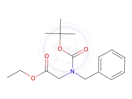 Chemical structure of Ethyl 2-{benzyl[(tert-butoxy)carbonyl]amino}acetate