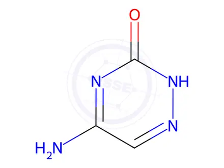Chemical structure of 6-Azacytosine