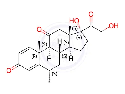 Chemical structure of Methylprednisolone EP Impurity A