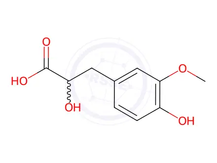 Chemical structure of Vanillactic acid
