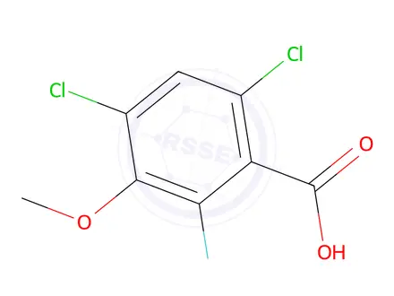 Chemical structure of 4,6-Dichloro-2-fluoro-3-methoxybenzoic acid