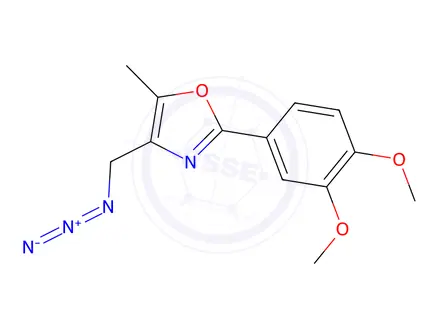 Chemical structure of 4-(Azidomethyl)-2-(3,4-dimethoxyphenyl)-5-methyl-1,3-oxazole
