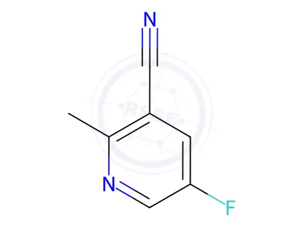 Chemical structure of 5-Fluoro-2-methylnicotinonitrile