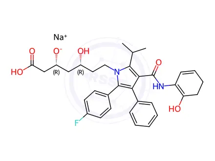 Chemical structure of Atorvastatin 2-Hydroxy Analog (Sodium Salt)