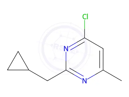 Chemical structure of 4-Chloro-2-(cyclopropylmethyl)-6-methylpyrimidine