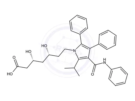 Chemical structure of Atorvastatin Calcium EP Impurity A Sodium