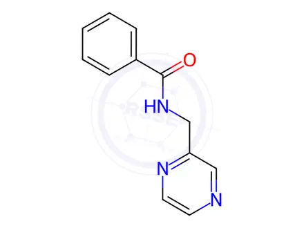Chemical structure of N-(pyrazin-2-ylmethyl)benzamide