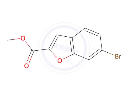 Chemical structure of methyl 6-bromo-1-benzofuran-2-carboxylate