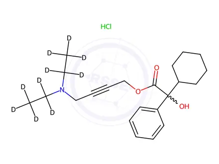 Chemical structure of Oxybutynin-d10 Hydrochloride
