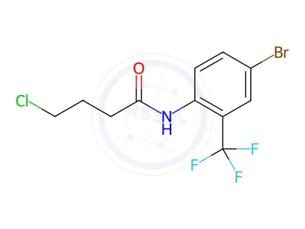 Chemical structure of N1-[4-bromo-2-(trifluoromethyl)phenyl]-4-chlorobutanamide