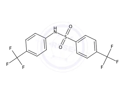 Chemical structure of 4-(Trifluoromethyl)-N-(4-(trifluoromethyl)phenyl)benzenesulfonamide