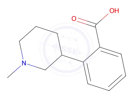 Chemical structure of 2-(1-Methyl-3-piperidinyl)benzoic acid