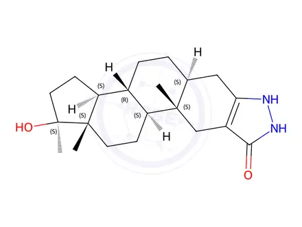 Chemical structure of 3'-Hydroxystanozolol