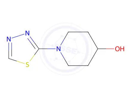 Chemical structure of 1-(1,3,4-Thiadiazol-2-yl)piperidin-4-ol