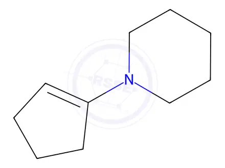Chemical structure of 1-(Cyclopenten-1-yl)piperidine