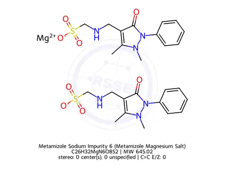 Chemical structure of Metamizole Sodium Impurity 6 (Metamizole Magnesium Salt)