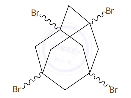 Chemical structure of 1,3,5,7-Tetrabromo Adamantane
