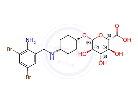 Chemical structure of Ambroxol O-b-glucuronide