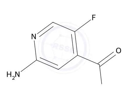 Chemical structure of 2-Amino-5-fluoroisonicotinic acid