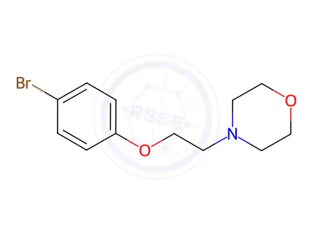 Chemical structure of 4-[2-(4-Bromophenoxy)ethyl]morpholine