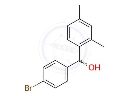 Chemical structure of (4-Bromophenyl)(2,4-dimethylphenyl)methanol