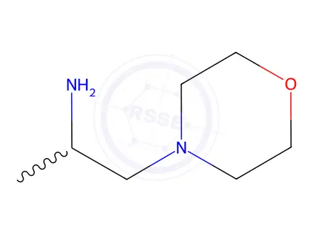 Chemical structure of 1-Methyl-2-morpholin-4-ylethylamine
