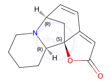 Chemical structure of (1S,2R,8R)-14-oxa-7-azatetracyclo[6.6.1.0^{1,11}.0^{2,7}]pentadeca-9,11-dien-13-one
