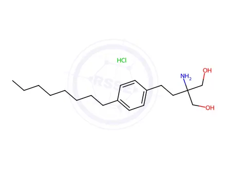 Chemical structure of Fingolimod hydrochloride