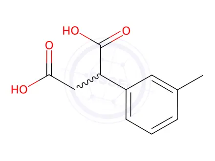 Chemical structure of 2-(3-Methylphenyl)butanedioic acid
