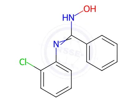 Chemical structure of N'-(2-chlorophenyl)-N-hydroxybenzimidamide