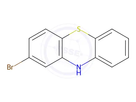 Chemical structure of 2-Bromo-10H-phenothiazine
