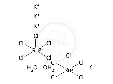 Chemical structure of POTASSIUM MU-OXOBIS[PENTACHLORORUTHENATE(IV)] HYDRATE