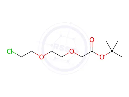 Chemical structure of tert-Butyl 2-(2-(2-chloroethoxy)ethoxy)acetate