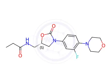 Chemical structure of Linezolid Propanamide Impurity