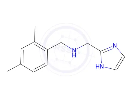 Chemical structure of N-((1H-imidazol-2-yl)methyl)-1-(2,4-dimethylphenyl)methanamine