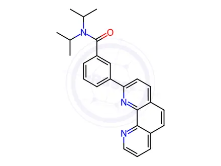 Chemical structure of N,N-Diisopropyl-3-(1,10-phenanthrolin-2-yl)benzamide